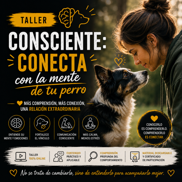 TALLER CONSCIENTE: CONECTA CON LA MENTE DE TU PERRO